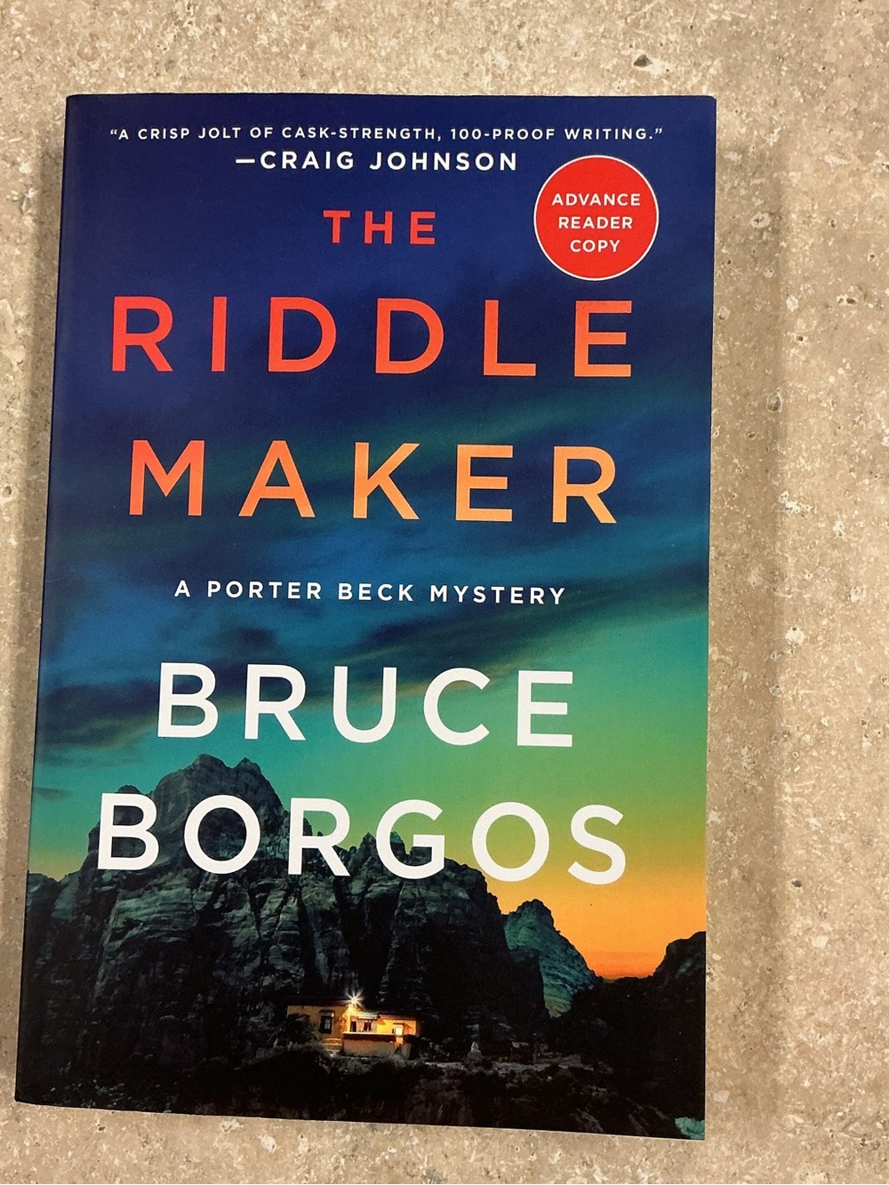 The Riddle Maker by Bruce Borgos ARC book new 11/26 Porter Beck mystery